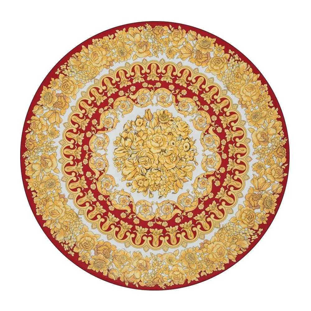 Gold Round Carpets - Julia M LifeStyles