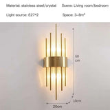 Gold/Black Modern Crystal Wall Lamp - Julia M LifeStyles