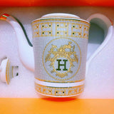 Golden Accessible Luxury British Afternoon Tea Exquisite Coffee Cup - Julia M LifeStyles