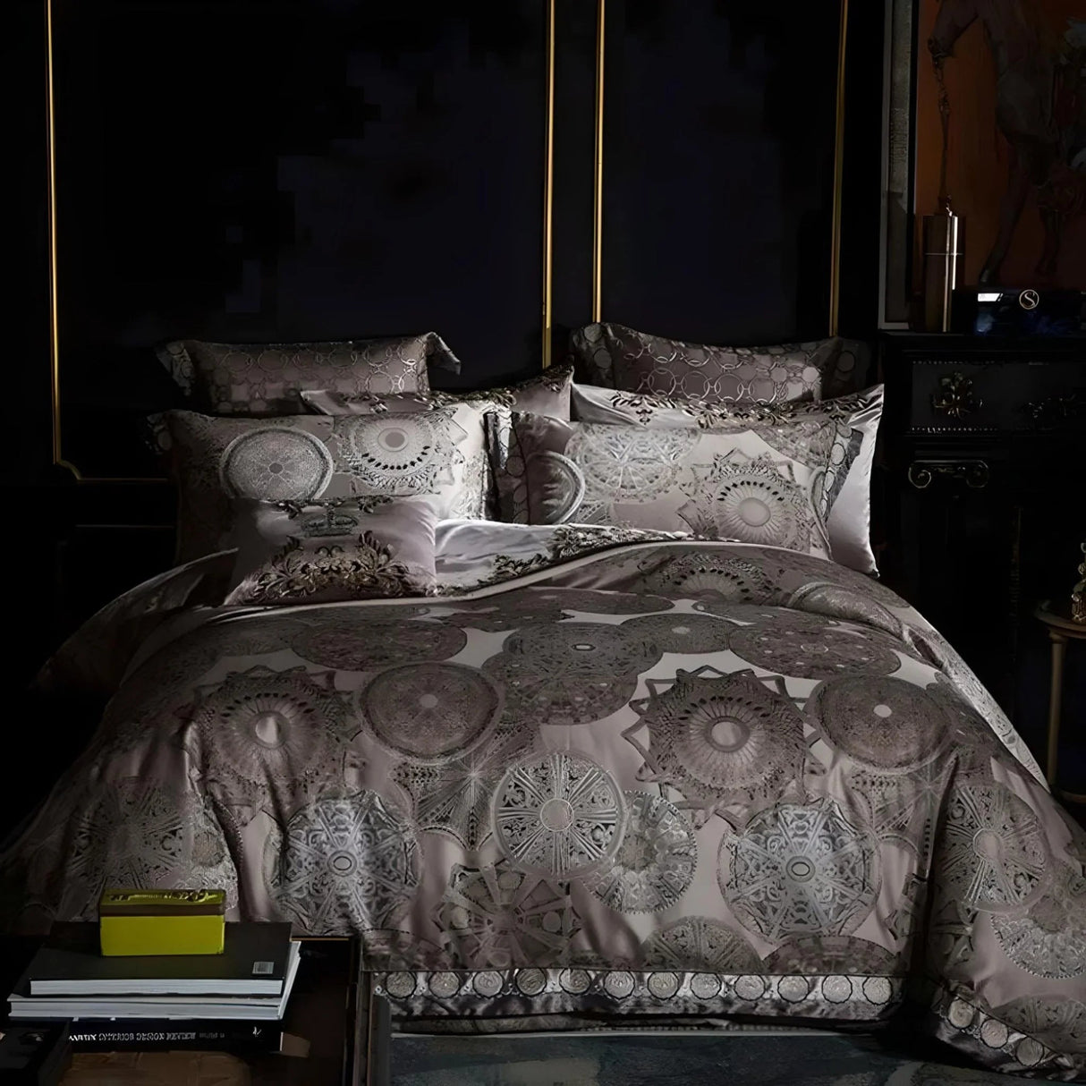 Golden Baroque Luxe Bedding Set - Julia M LifeStyles