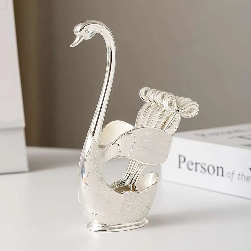 Golden Cute Swan Fruit Fork Set - Julia M LifeStyles