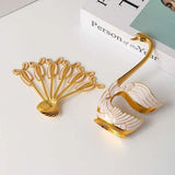 Golden Cute Swan Fruit Fork Set - Julia M LifeStyles
