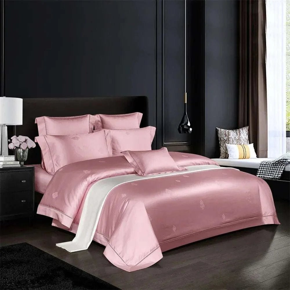 Golden Jacquard Egyptian Cotton Duvet Set - Julia M LifeStyles