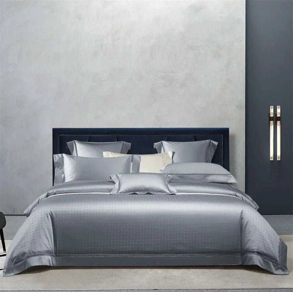 Golden Jacquard Egyptian Cotton Duvet Set - Julia M LifeStyles