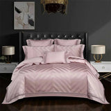 Golden Jacquard Egyptian Cotton Duvet Set - Julia M LifeStyles