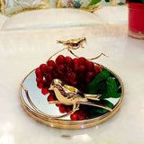 Golden Mirror Storage Tray - Julia M LifeStyles