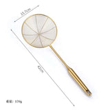 Golden Stainless Steel Skimmer Strainer - Kitchen Tools - Julia M LifeStyles