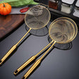 Golden Stainless Steel Skimmer Strainer - Kitchen Tools - Julia M LifeStyles