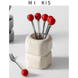 Good-looking Accessible Luxury Dessert Storage Tank Fruit Fork - Julia M LifeStyles