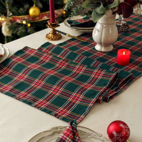 Green Lattice Christmas Table Runner - Julia M LifeStyles