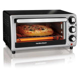 Hamilton Beach 4 Slice Toaster Oven, Silver - Julia M LifeStyles