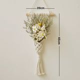 Hand - Woven Cotton Rope Tapestry with Dried Flower Pocket - Julia M LifeStyles