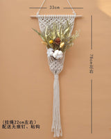 Hand - Woven Cotton Rope Tapestry with Dried Flower Pocket - Julia M LifeStyles