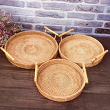 Hand-Woven Rattan Bread Storage Basket 🍞 - Julia M LifeStyles