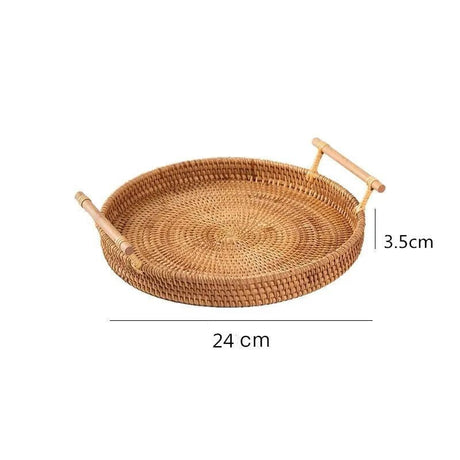 Hand - Woven Rattan Bread Storage Basket 🍞 - Julia M LifeStyles