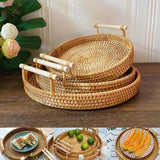 Hand-Woven Rattan Bread Storage Basket 🍞 - Julia M LifeStyles