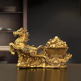 Handcrafted Chinese Style Pure Copper Horse Ingot Ornament - Julia M LifeStyles