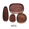 Handcrafted Irregular Oval Wood Plate Set - Julia M LifeStyles