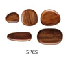 Handcrafted Irregular Oval Wood Plate Set - Julia M LifeStyles