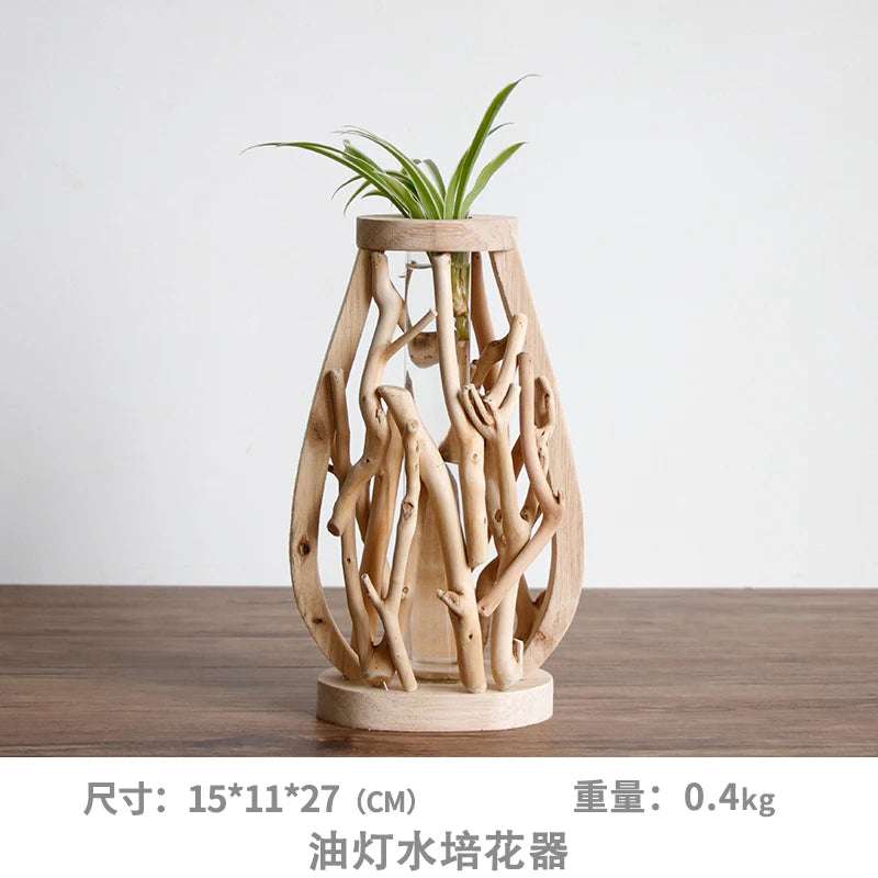 Handcrafted Wooden Flower Pot - Julia M LifeStyles