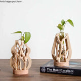 Handcrafted Wooden Flower Pot - Julia M LifeStyles