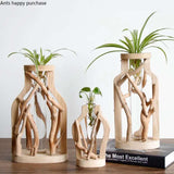 Handcrafted Wooden Flower Pot - Julia M LifeStyles