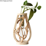 Handcrafted Wooden Flower Pot - Julia M LifeStyles