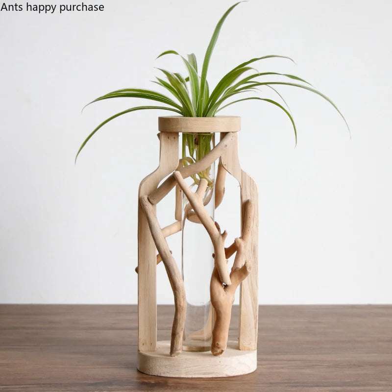 Handcrafted Wooden Flower Pot - Julia M LifeStyles