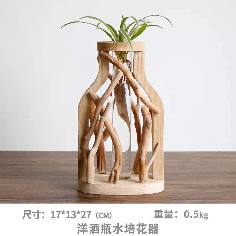 Handcrafted Wooden Flower Pot - Julia M LifeStyles