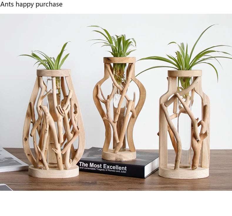 Handcrafted Wooden Flower Pot - Julia M LifeStyles