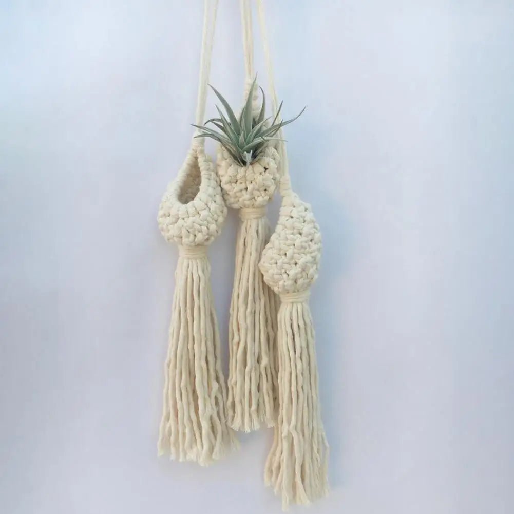 Handmade Green Macrame Plant Hanger - Julia M LifeStyles