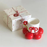 Artistic Pink Bow Handmade Ceramic Mug - Julia M LifeStyles