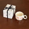 Artistic Pink Bow Handmade Ceramic Mug - Julia M LifeStyles