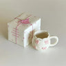 Artistic Pink Bow Handmade Ceramic Mug - Julia M LifeStyles