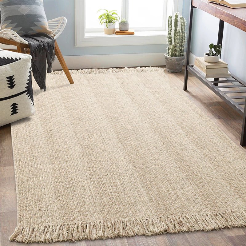 Handmade Light Luxury Wool Carpet in Milk White - Julia M LifeStyles