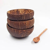 Handmade Wooden Coconut Bowl & Spoon Set - Julia M LifeStyles