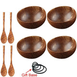 Handmade Wooden Coconut Bowl & Spoon Set - Julia M LifeStyles