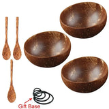 Handmade Wooden Coconut Bowl & Spoon Set - Julia M LifeStyles