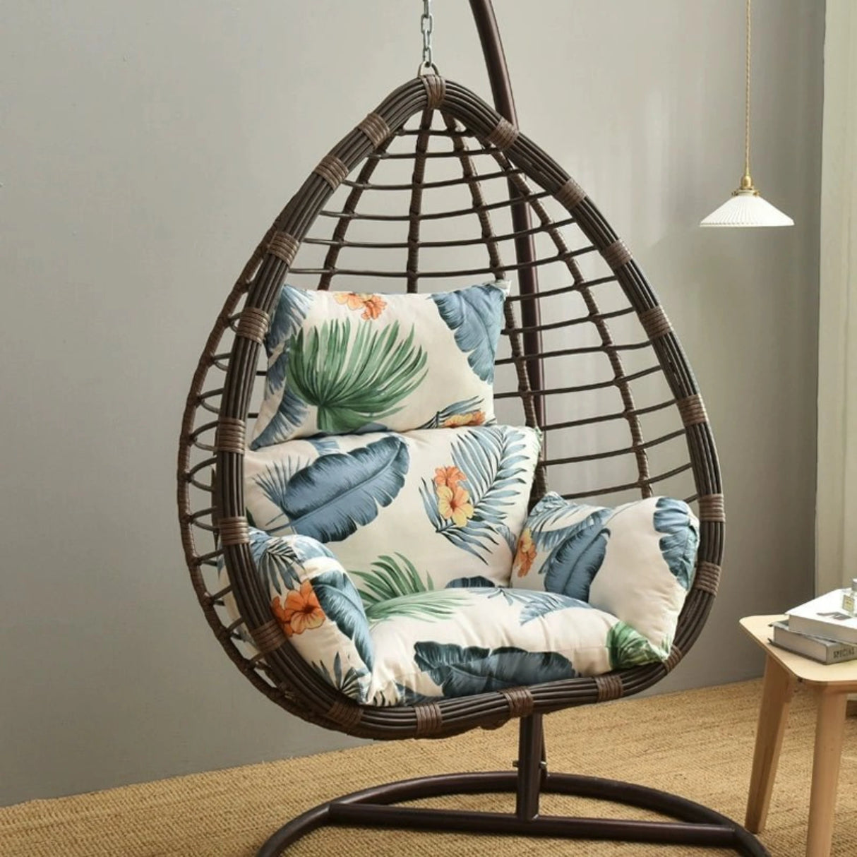 Hanging Basket Rattan Chair Cushion Single Washable Removable Washable Bird's Nest Swing Cushion Hanging Chair Cushion Rattan Chair Chlorophytum Cushion Thickened - Julia M LifeStyles