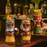 Hawaiian Brown Tiki Mug - Creative Zombie Cocktail Drinkware - Julia M LifeStyles