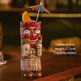 Hawaiian Brown Tiki Mug - Tropical Cocktail Delight - Julia M LifeStyles