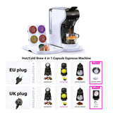 Hebrew 4 in 1 Multiple Capsule Coffee Maker | Hot & Cold Milk Foaming Frother - Julia M LifeStyles