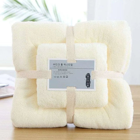 High Absorbent Soft Coral Fleece Bath Towel set - Julia M LifeStyles