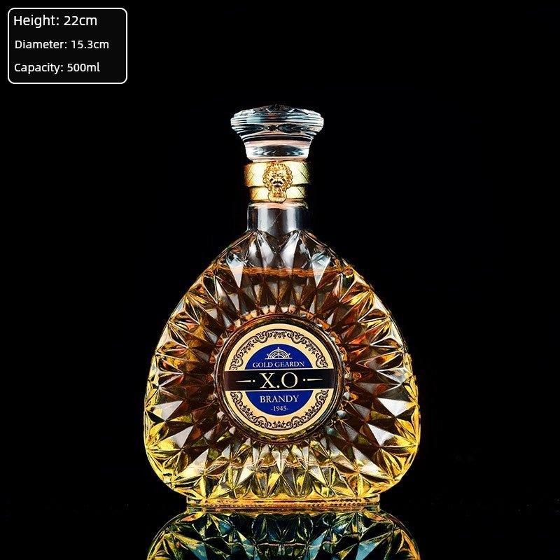 High - End Glass Louis XIII of France Ornaments White Spirit Bottle - Julia M LifeStyles