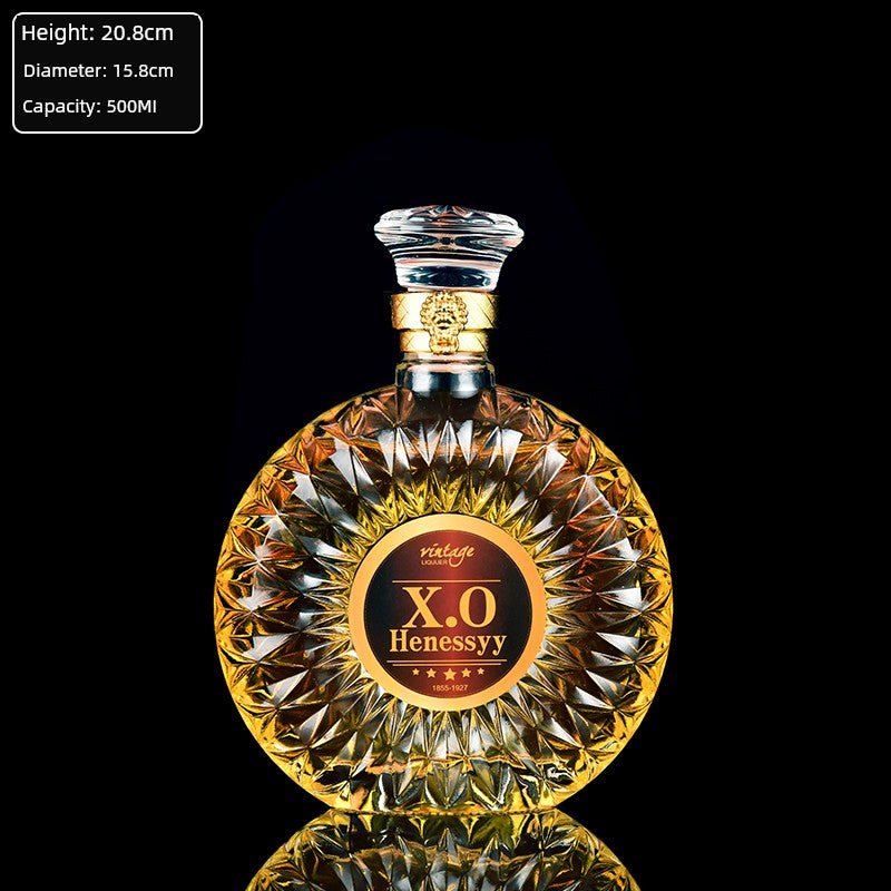 High - End Glass Louis XIII of France Ornaments White Spirit Bottle - Julia M LifeStyles