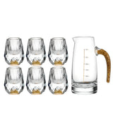 High - Grade Crystal White Wine Glass Liquor Divider Home Use Set Accessible Luxury Gold Foil Shooter Glass One Shot Cup Shot Glass Wine Pot - Julia M LifeStyles