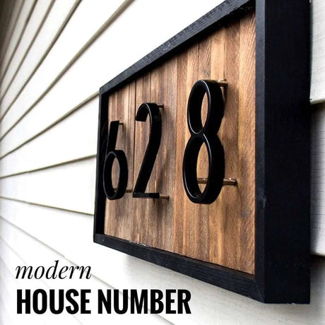 Home Door Plates - Modern Floating House Numbers - Julia M LifeStyles