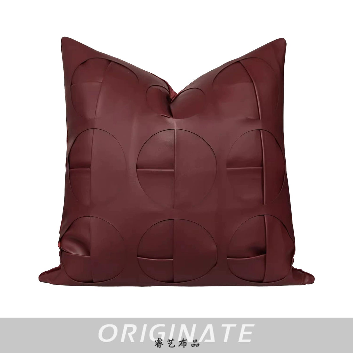 Home Soft Italian Accessible Luxury Model Room Hotel House High-Grade Black Gray Wine Red Pillow Sofa Cushion Pillowcase - Julia M LifeStyles