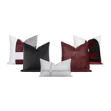 Home Soft Italian Accessible Luxury Model Room Hotel House High-Grade Black Gray Wine Red Pillow Sofa Cushion Pillowcase - Julia M LifeStyles