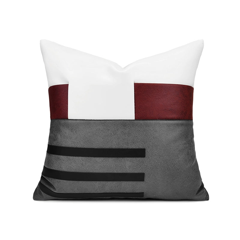 Hotel Sample Room Accessible Luxury High-End Pillow Sofa Living Room Nordic Italian Style Wine Red Ins Bed Cushion Cover - Julia M LifeStyles